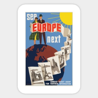 See Europe Next Sticker